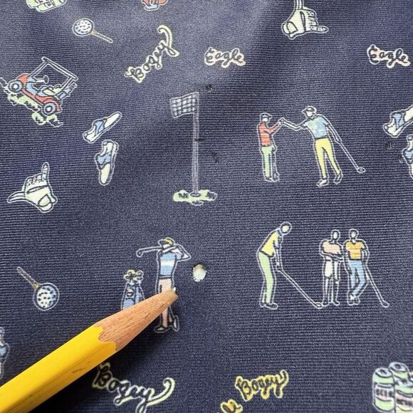 Smith And Quinn Golf‎ Polo All Over Print Bogey Cart Medium Stretch Active *Read - Picture 8 of 10